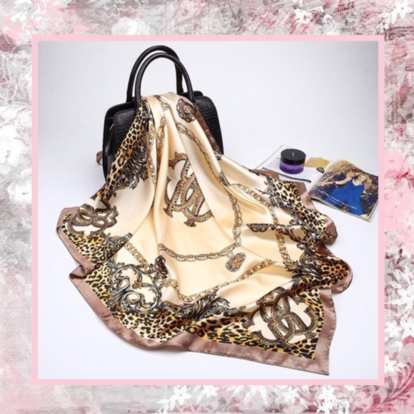 Unique Styles silk scarf Accessories - 🌺ANIMAL PRINT LEOPARD SCARF SHAWL WRAP SILK SATIN